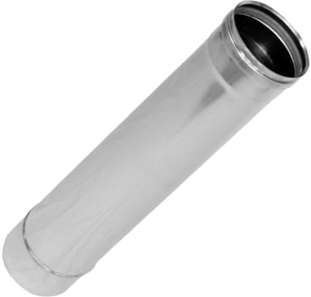 Prostko LTD Stainless Steel Stove Pipe - Heavy Duty, Corrosion Resistant Chimney Flue Liner - Size: 4, 5, 6, 7, 8. (125mm / 5 (L -1000mm / 1m))