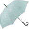 Pierre Cardin Damen Regenschirm Stockschirm mit Automatik Papillion aquifer irisierende Schmetterlinge