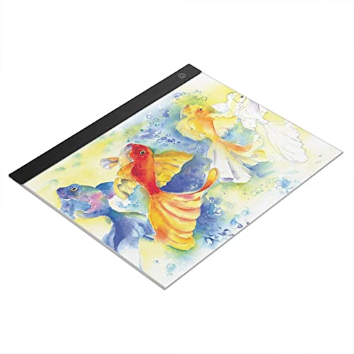 A3 Leuchttisch, Tracing Lichtpad, Licht pad Leuchtkasten, Leuchtplatte Zeichnen Light Pad, Leuchtplatte, 3 Helligkeitsstufen Leuchttafel, für Diamond Painting, Zeichnung, Malen, Skizzierung