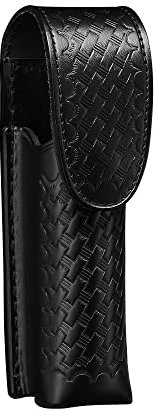 Mace Pepper Spray Halter Schwarz Leder Basketweave Gürteltasche MK III, passend für bis zu 85 g