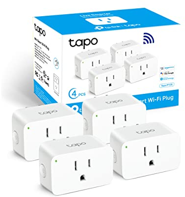 TP-Link Tapo - Enchufe inteligente Mini 15A, enchufe Wi-Fi para el hogar inteligente, configuración súper fácil, compatible con Alexa y Google Home, no requiere concentrador, certificado UL, solo WiFi