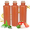 Essig & Öl Flasche mit Ausgießer für Feinschmecker, Geschenk Set, Handgefertigt und Einzigartig im Design Made in Germany, Authentisch chic und zeitlos 3x 200ml. (3x Mini 0,2l braun- matt)
