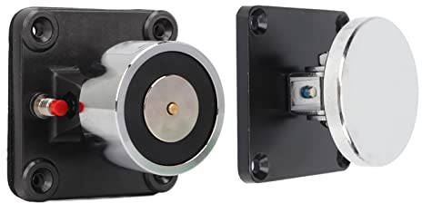 Fockety Elektromagnetischer Türhalter, Brandschutz aus Aluminiumlegierung, an der Wand Montiert, Rauchdicht, Normalerweise Offen, Feuerglastürhalter für Türen in Wohn-, Gewerbe