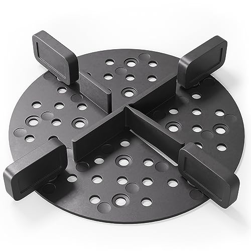 Bauhandel24 Fugenkreuze 5mm für Terrassenplatten Plattenlager Auflage Pads mit Teller Außenbereich Kiesbettlager Splittbettlager Schwarz