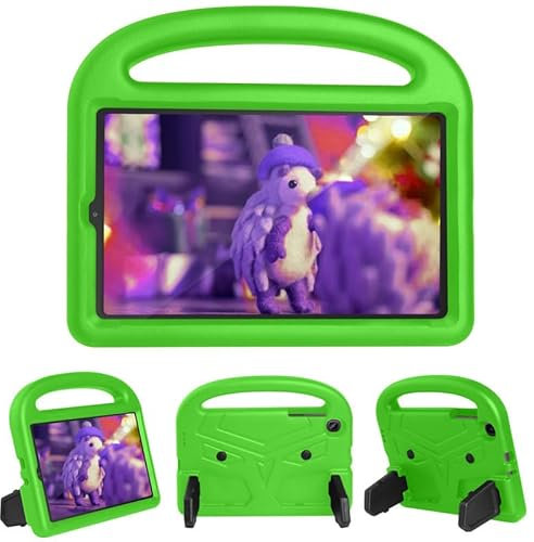 Tablet Case For Samsung Galaxy Tab A 8.4-Inch (2020) SM-T307/T307U, Kids Friendly, Handle with Stand, Safe EVA Foam Cover, Lightweight, Shockproof Protective Cover, Green