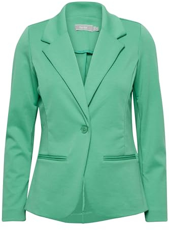 fransa FRZablazer Damen Blazer Kurzblazer Jacke mit Stretch lange Ärmel mit Taschen, Größe:S, Farbe:Holly Green (165932)