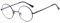 Ggpyyon Round Blue Light Blocking Glasses for Women Men Circle Clear Lens Metal Frame Eyeglasses Computer Reading Gaming TV Glasses(Black/Clear)