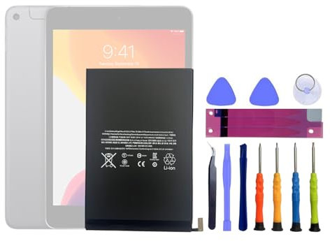HIGHAKKU Replacement Battery Tablet PC Battery A1725 Compatible with iPad Mini 5 (2019) A2124, A2126, A2133 with Tools