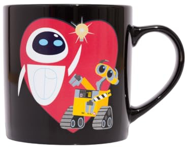 Half Moon Bay Tasse à changement de chaleur Wall-E | Tasse à café et à thé | Cadeau Disney | 350 ml