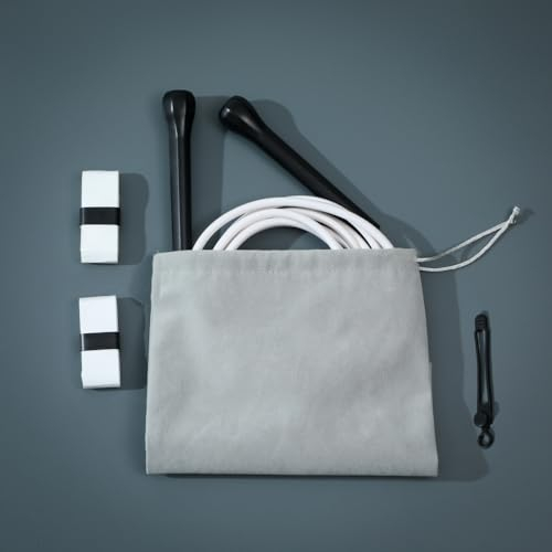 IDOU Corda per saltare da boxe, senza grovigli, 16% più pesante delle normali corde in PVC, lunghezza regolabile, fascia antiscivolo confezionata a mano inclusa, corda per saltare ideale per