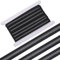 GORGECRAFT Corda Elastica Piatta da 9M Rotolo di Fascia Elastica in Silicone Antiscivolo Largo 15mm con Cinghia in Gomma da 5mm Strisce in Fibra Ad Alta Elasticità per Cucito Artigianato Borse Nero
