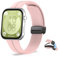 KeHowy Silicona Correa Compatible con Huawei Watch Fit 3/4, Ajustable Deportiva Correa de Suave Silicona Reloj Magnética de Repuesto Compatible con Huawei Watch Fit 4/Fit 4 Pro/3, Rosa
