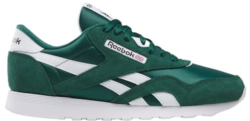 Reebok Classic Nylon, Scarpe Uomo, Collegiate Green Collegiate Green White, 41 EU