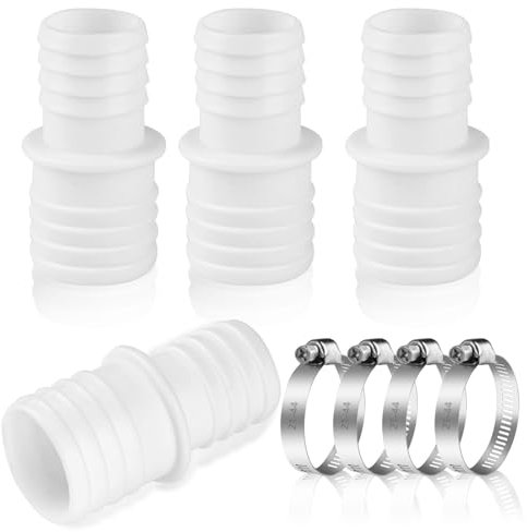 4 connettori per tubo flessibile per piscina da 32 mm a 38 mm, connettore per tubo flessibile per piscina da 32 mm a 38 mm, connettore per tubo flessibile per piscina da 32 mm a 38 mm, adattatore per
