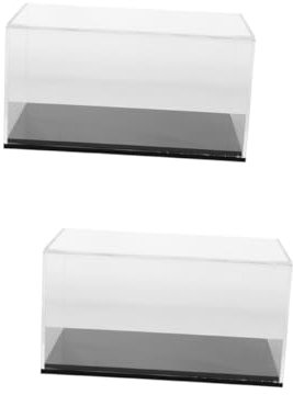 VICASKY 2stücke Toy Car Display Box Für Fahrzeuge Staubdichter Schaukasten Sicheren Aufbewahrung Und Präsentation Von Modellautos Transparente Für Sammler Und Spielzeugfiguren