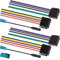 DAOKAI ISO Car Radio Stereo Wiring Harness Adapter Universal 8+8Pin CD Player Receiver Replacement Wire Harness Adapter, Radio Power Speakers Wiring Adapter - 2set