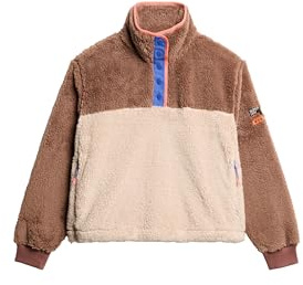 Superdry Damen Superweicher Mash Up Teddy-Fleece