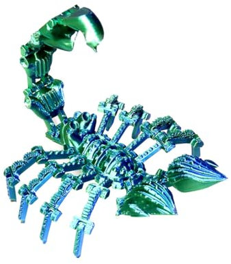 Rxbycxshi 3D Gedrucktes Scorpion King 5-Zoll 3D Druck Beweglicher Spielzeug für Erwachsene Kinder, Ornament für Wohnkultur Büros, Häuser, Weihnachten 2024 Adventskalender