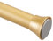 PadPure Shower Curtain Pole Extendable No Drill Gold Tension Rods for Curtain Adjustable Telescopic Rods Non-Slip Shower Rail Non-Rust for Wardrobe Kitchen Bathroom Window 75-255cm
