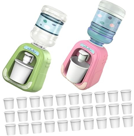 WESIEVYA Set of 1 Mini Water Dispenser for Boys and Girls Desk Bedroom Water Cooler Toy Safe Pretend Kitchen Toys