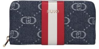 Portafoglio Liu-Jo Caliwen XL zip around blu denim AS25LJ19 AA5155 D3200 BLU