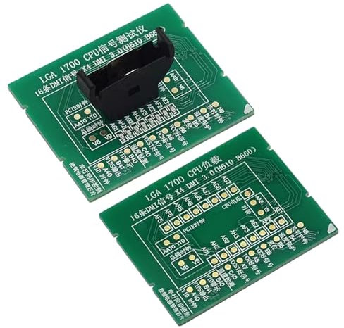 YiQinzcxg Desktop LGA 1700 CPU DMI3.0 H610 B660 CPU Socket Tester Dummies Last Fake Last con indicadores LED Placa de reparación