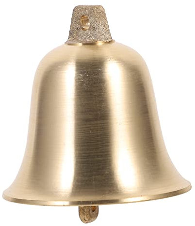 Luxshiny Vintage Hängende Messingglocke 6,5cm Kleiner Selbstgemacht Glöckchen Anhänger Für Weihnachtsdeko Mit Klarem Klang
