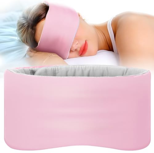SARISUN Schlafmaske für Damen & Herren Verdunkelungs Augenmaske | Verbesserte Doppelseitige Extra Breitem Band, Lichtundurchlässig,Ultraweich,Für Seitenschläfer,Reisen&Nickerchen –Rosa