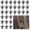 Rivet Plastique Voiture,Lot de 30 Clips de Fixation Voiture de Fixation Parechocs,Clips Voiture Rivets en Plastique Attaches, Clips Voiture pour Auto Panneaux Garniture de Portière Compatible