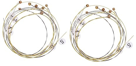 Stahl Ersatzt Saiten für Harfe Instrument, Lyra | Leiersaiten Zubehör, Leicht zu Ersetzen, 40x0,1x0,1cm, 19 Stück, für Lyra