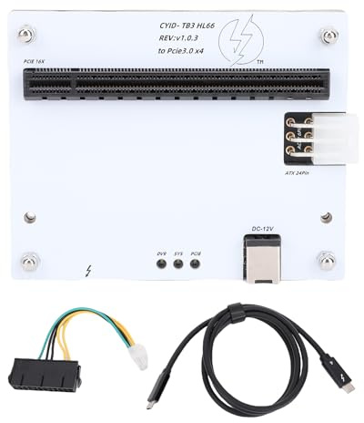 BONKZEBU External Graphics CardDock USB4.0, External GraphicsCard Docking Station with 1m Data Cable, Graphics Card Dock for Portable Gaming, ExternalGPU Dock for Small PCs