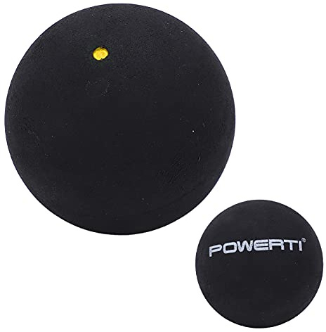 Greensen Single Dot Squashbollar Gummi Träningsboll 37 Mm övningssquashboll med Konsekvent Studsande Låg Vibration för Nybörjare Coachningsövningar och Daglig Domstolträning
