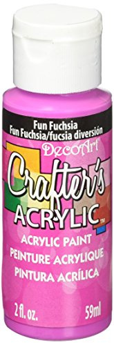 DecoArt 59 ml Crafters Acrylic, Fun Fuschia