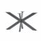 CM Furniture Spider Tischgestell I Stahl Pulverbeschichtet I Tischbeine für Esstisch Couchtisch I Tischkufen Tischfusse Möbelfüße aus Metall - H43 x B50 x L80 cm - Anthracit