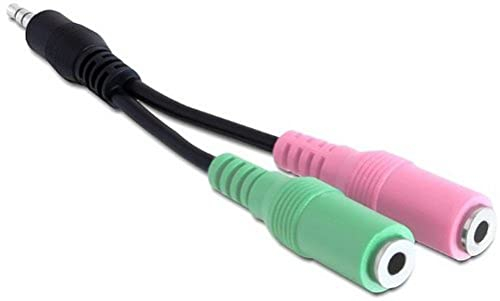 DeLOCK Adapter Klinkenstecker 3,5 mm an 2x Klinkenbuchse 3,5 mm