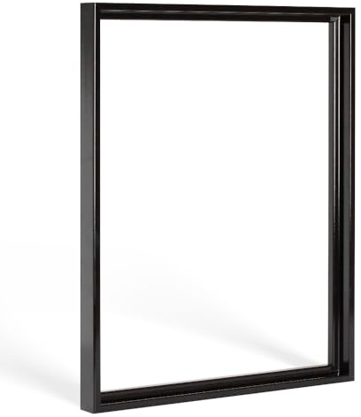 Bildershop-24 Schattenfugen - Rahmen LEMGO 50x50cm Schwarz (Hochglanz) - 7 Farben 73 Formate