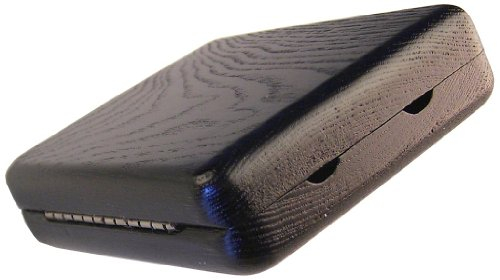 Etui-Shop Bariton Saxophon Blättetui für 6 Blätter, Schwarz, Esche- bzw. Rüsterholz (Ulme)