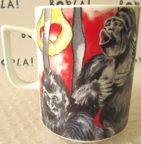 Bopla! Gorilla Porzellan Safari rot Maxi Tasse 30 cl Maxi Cup 10 1/2 oz Maxi Tasse 30 cl Maxi Tazza 30 cl