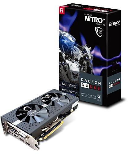 Sapphire RADEON RX 580 NITRO+ Scheda Grafica 8GB GDDR5 - AMD, Radeon RX 580, 3840 x 2160 pixels, 1411 MHz