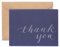 American Greetings Dankeskarten, Marineblau mit braunen Umschlägen im Kraftpapier-Stil, 50 Stück