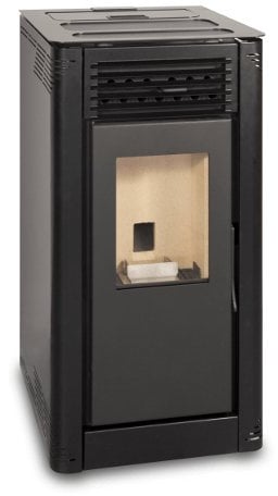 Ferlux - Pelletofen mit 8 kW – Flora – Mattschwarz
