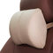 Ergocar Almohada de Lumbar & Almohada de Cuello Cuero de PU Cojin Lumbar Coche Cojín de Asiento para Casa Oficina Coche (Beige, Almohada de Cuello)
