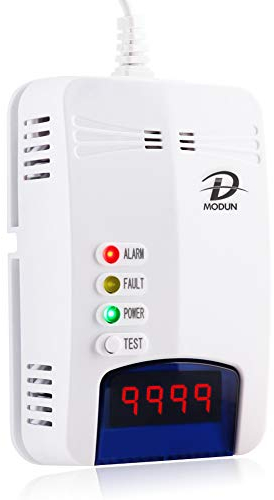 Detectores de Gas, LPG | Gas Natural | Coal Gas Leak Detector, Plug-in Sensor Gas Monitor with Sound Alarm and LED Display, Methane Propane Butane Combustible Gas Alarm Apto para cocinas domésticas