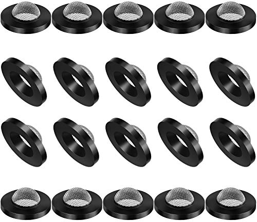 Honoson 20-Piece Stainless Steel Rubber Flat Hose Washers, 1 Inch OD, 9/16 Inch ID, Fits 5/8 Inch Washing Machine & 3/4 Inch Garden Hose, Sand & Gravel Filter, Water Saver