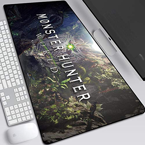 IGIRC Mauspad Monster Hunter 900X400mm Mauspad, Speed Gaming Mousepad, Erweitertes XXL großes Mousemat mit 3mm starker Basis, für Notebooks, PC, J