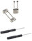 Sencato Suunto Core Series Gurtband-Adapter-Set, Edelstahl-Verbindungsstück, Ersatzzubehör, enthält 4 Stück Lug, 4 Stück Schraubstange, 2 Stück Demontage-Werkzeug, schwarz Silber