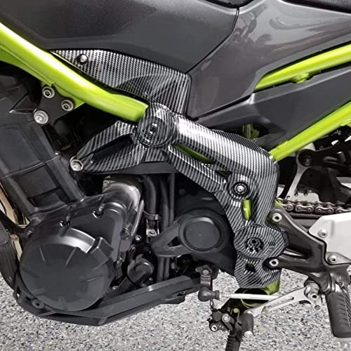 Lorababer Copertura Laterale Sinistra Destra del Telaio Coperchio del Pannello di Rivestimento Copertura Della Carenatura del Corpo per Z900 Z 900 2017 2018 2019 (Nero)