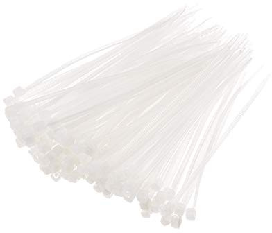 sourcing map 700 Stück Markierung Kabelbinder 80mmx1.8mm Selbstsichernde | Weiß Kabelbinder Set Beständige Kabelbinder Wiederverschließbar Kabel Organizer für Kabelmanagement Kabelschutz