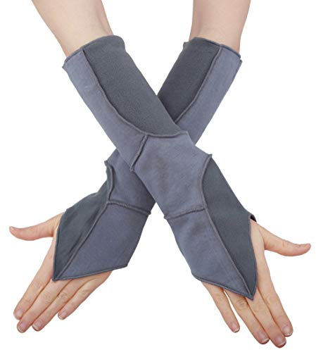PUREWONDER Damen Armstulpen Handstulpen Design Nr. 1 Farbe Grau