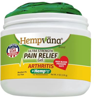 Hempvana Arthritis Pain Relief Gel, Ultra-Strength, 3 oz, As Seen on TV
